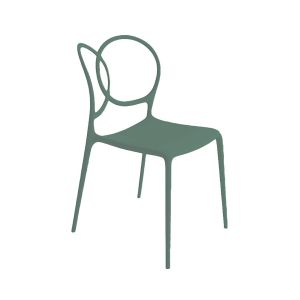 DRIADE set de 4 chaises pour ext&eacute;rieur SISSI (Vert sauge - Polypropyl&egrave;ne)
