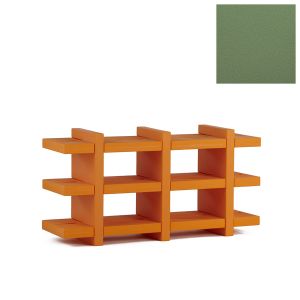 SLIDE bibliothèque BOOKY 3 (Vert mauve - Polyéthylène)