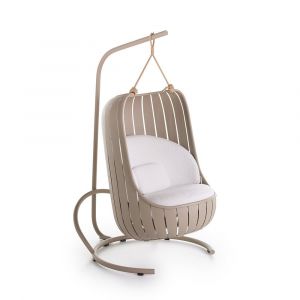 GANDIA BLASCO fauteuil suspendu pour l'ext&eacute;rieur ARENA SWING (Tissu Soft - Aluminium verni)