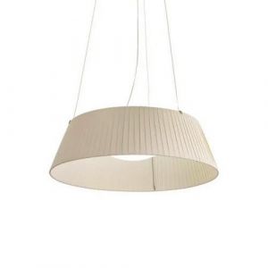 MODOLUCE lampe à suspension REVERSE BASIC A Ø 60 cm (Plissé ribbon - Tissu et PMMA opale)