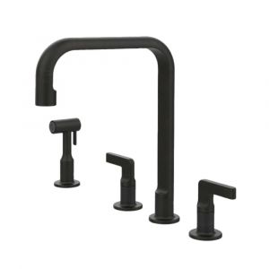 GESSI m&eacute;langeur robinet de cuisine quatre trous 58703 INCISO (Aged Bronze - M&eacute;tal)