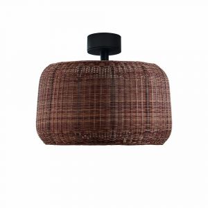 BOVER lampe de plafond pour ext&eacute;rieur FORA PF (Marrone rattan, lampadine escluse - Alluminio, acciaio inossidabile, polietilene, fibra sintetica.)