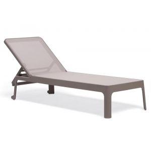 NARDI set de 2 bains de soleil PLANO (Tourterelle /Tourterelle - Fibre de verre polypropyl / tissu synthque)