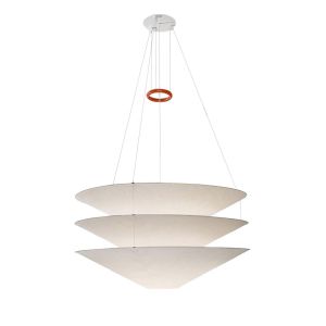 INGO MAURER lampe &agrave; suspension FLOATATION (&Oslash; 75 - Papier japonais et acier)