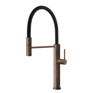 GESSI mitigeur robinet de cuisine 60012 MECCANICA Gessi316 Collection (Copper Brushed PVD - M&eacute;tal)