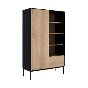 ETHNICRAFT meuble commode haut BLACKBIRD (Naturel - chêne)