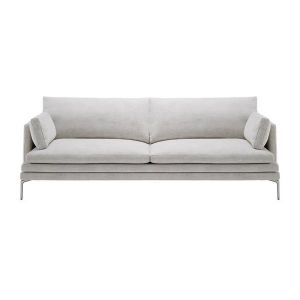 ZANOTTA canapé à 2 places major WILLIAM+ (Cat. 98 - Cuir et acier)