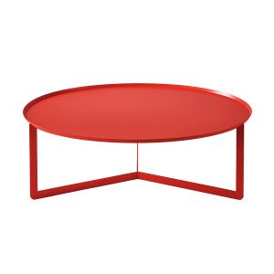 MEME DESIGN table basse pour extérieur ROUND 5 OUTDOOR (Coquelicot - Métal)