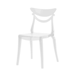 ALMA DESIGN set de 4 chaises MARLENE (Transparent - Polycarbonate)