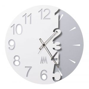 ARTI E MESTIERI horloge murale FULL MOON (Blanc - M&eacute;tal)