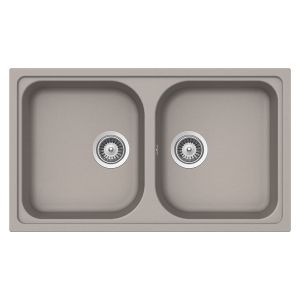 SCHOCK &eacute;vier avec bacs LITHOS N200 (Gris tourterelle - Cristalite&reg;)