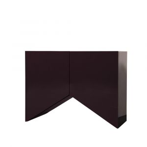 BD BARCELONA DESIGN buffet meuble BRIDGES SMALL TRIANGLE (Aubergine - MDF laqu&eacute; brillant)
