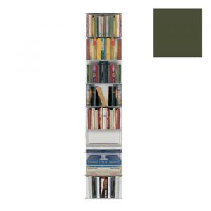 KRIPTONITE biblioth&egrave;que murale KROSSING MIDI 40 x H 200 cm (Vert mat RAL 6003 - M&eacute;tal)