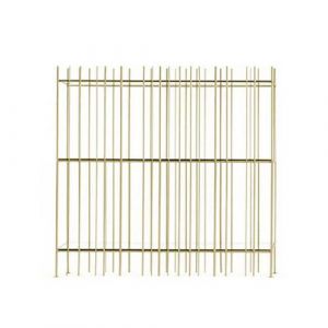 MOGG biblioth&egrave;que sur pied ou murale METRICA B (Or, &Atilde;&copy;tag&Atilde;&uml;res blanches extra claires grav&Atilde;&copy;es &Atilde;&nbsp; l'acide - m&eacute;tal verni et verre)