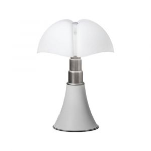 MARTINELLI LUCE lampe de table PIPISTRELLO MED (Blanc Opaque - M&eacute;tal et m&eacute;thacrylate)