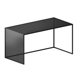 ZEUS table basse TRISTANO (H 40 cm, noir cuivré sablé - Métal)