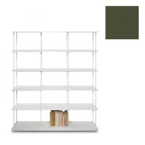 KRIPTONITE biblioth&egrave;que murale KROSSING MAXI H 170 cm avec base pour support au sol (L 150 cm Vert mat RAL 6003 - M&eacute;tal)
