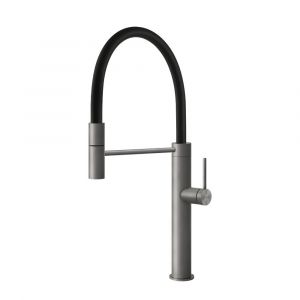 GESSI mitigeur robinet de cuisine 60010 FLESSA Gessi316 Collection (Steel Brushed - M&eacute;tal)