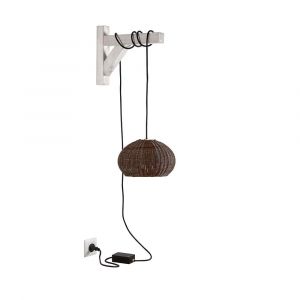 BOVER lampe &agrave; suspension pour ext&eacute;rieur GAROTA HANG (Marron - Alluminio, acciaio inossidabile, polietilene, fibra sintetica.)