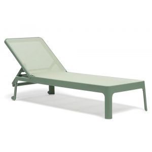 NARDI set de 2 bains de soleil PLANO (Menthe / Amande - Fibre de verre polypropyl / tissu synthque)