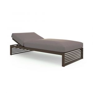 GANDIA BLASCO bain de soleil pour l'ext&eacute;rieur DNA CHILL BED 100 cm (Tissu Warm - Aluminium verni)