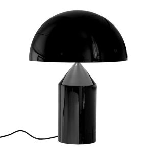 OLUCE lampe de table ATOLLO GRAND (Extérieur noir, intérieur blanc - Métal)