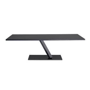 DESALTO table rectangulaire ELEMENT 240 x 99 cm (Laqué fer brut - Base en acier/ Plateau en MDF recouvert)