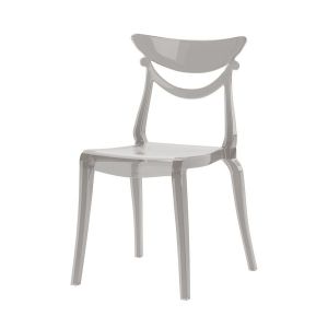 ALMA DESIGN set de 4 chaises MARLENE (Fumé - Polycarbonate)