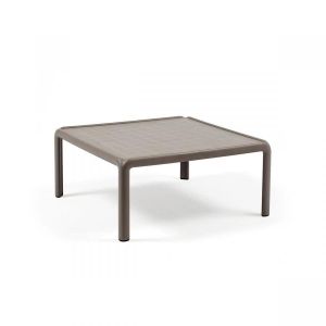 NARDI table basse KOMODO 70 x 70 cm (Gris tourterelle - Polypropyl&egrave;ne)