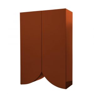 BD BARCELONA DESIGN buffet meuble BRIDGES LARGE CURTAIN (Rouge - MDF laqu&eacute; brillant)