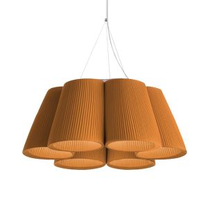 MODOLUCE lampe à suspension FLORINDA 6 (Plissé ribbon - Tissu)