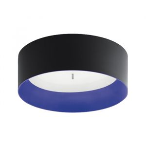 ARTEMIDE lampe au plafond plafonnier TAGORA PLAFOND 570 avec faisceau lumineux XF (noir/bleu, 3000K, dimmable - Aluminium)