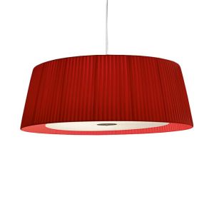 MODOLUCE lampe à suspension MILLELUCI Ø 100 x 35 cm (Plissé - Tissu et plexiglas opale)