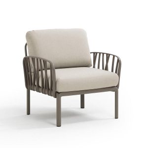 NARDI fauteuil pour l'extérieur KOMODO (Tortourelle / Panama - Polypropylène fibre de verre et tissu Tech)