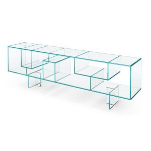 TONELLI buffet meuble TV LIBER M (Extra-clair - Verre)