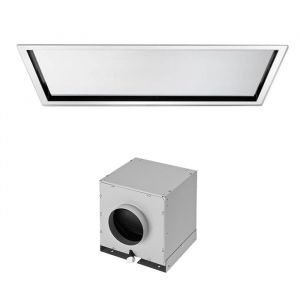 FALMEC hotte au plafond NUBE BLANC 90 cm (blanc avec moteur sous-combles da 1300 m3/h - Acier)