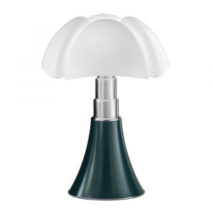MARTINELLI LUCE lampe de table PIPISTRELLO avec dimmer (Vert agave mat - M&eacute;tal et m&eacute;thacrylate)