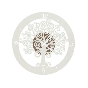 ARTI E MESTIERI horloge murale ALBERO DELLA VITA PETITE (Bronze / Ivoire - M&eacute;tal)