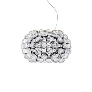 FOSCARINI lampe &agrave; suspension CABOCHE PLUS PETITE &agrave; LED (Transparent - PMMA, acier, polycarbonate et aluminium)