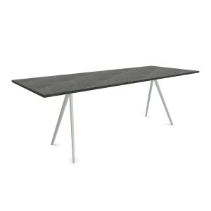 MAGIS table d'extérieur BAGUETTE 200x90 cm (Plateau ardoise, structure blanche - Ardoise et aluminium)