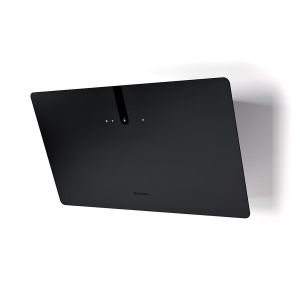 FABER hotte murale GLAM LIGHT ZERO DRIP PLUS (Noir mat - Verre et acier, chemin&eacute;e noire)