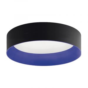 ARTEMIDE lampe au plafond plafonnier TAGORA PLAFOND 970 avec faisceau lumineux XF (noir/bleu, 4000K, dimmable - Aluminium)