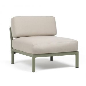 NARDI fauteil élément central MAXIMO (Cactus / Perle - Fibre de verre régénérée, polypropylène et tissu Sunbrella hydrofuge)