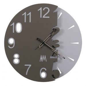 ARTI E MESTIERI horloge murale FULL MOON (Anthracite - M&eacute;tal)