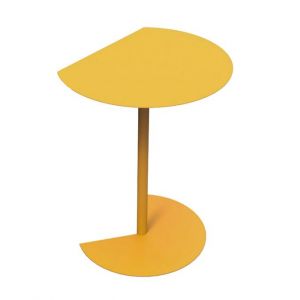 MEME DESIGN table basse pour extérieur WAY BISTROT OUTDOOR H 74 cm (Jaune Maya - Métal)
