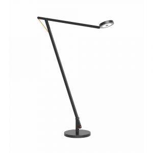 ROTALIANA lampadaire STRING F1 (Noir mat, cordon orange, dim to warm - Aluminium)