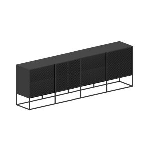 ZEUS buffet ISOTTA SIDEBOARD (Noir cuivré sablé - Tôle d'acier)