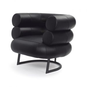 CLASSICON fauteuil BIBENDUM (Premium - Cuir et acier enduit de poudre noire)