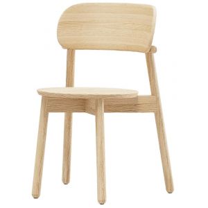 ALMA DESIGN set de 4 chaises sans accoudoirs MINNIE (Naturel - bois de fr&ecirc;ne)