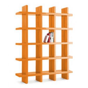 SLIDE bibliothèque MY BOOK 4X5 (Orange - Polyéthylène)